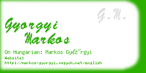 gyorgyi markos business card